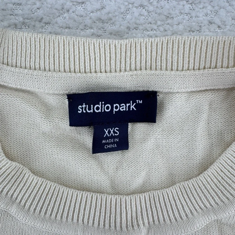 Studio Park X Alberti Popaj Icon Sweater Size XXS Champagne Creme
